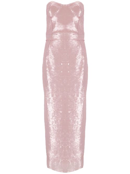 Light pink sequin design strapless dress NEW ARRIVALS | NA01LN0011IROSE PINK